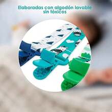 VictorFit Clip Universal de Chupete para Niños y Niñas 3 pack; Tamaño Perfecto para Cualquier Chupón Con o Sin Anillo y Juguetes para Morder; Regalo Ideal Shower T30 - T1 - Ver 2
