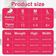 2个装滑雪靴冰刀保护套，冰刀保护套，枫叶图案冰刀套，适用于冰球、轮滑、速度滑冰，抗冲击且易于清洁，是冰球鞋和冰鞋的理想之选，是冬季运动和送礼的完美选择（圣诞节/万圣节/母亲节/父亲节） - 彩色 - 查看 8