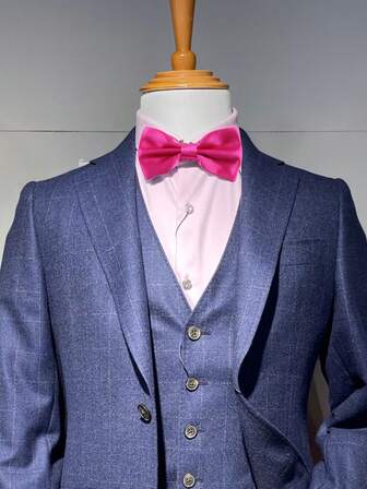 Adjustable Bow Tie For Men, Classic Solid Color Bow Tie For Tuxedo, Wedding, Formal Party