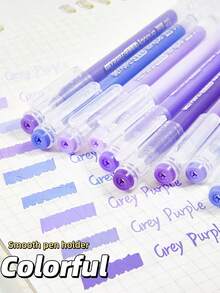 LANGUO New Colour Gel Pens With Smooth Writing, 0.6mm Nib, Suitable For Drawing, Notebooks, Greeting Cards, Christmas And New Year Gifts, Basic Learning Supplies, Office Stationery And Festive Stationery. - Multicolor - View 5