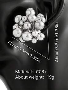 1 Cặp bông tai đính hạt dệt tay, bông tai thanh lịch hiện đại và thời trang dành cho phụ nữ, thích hợp cho tiệc tùng và buổi tối - Vàng - Xem 9