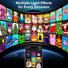 Smart DIY Curtain Lights - RGB Color Changing LED Fairy String Lights With Music Sync, App Remote Control, USB Powered For Party, Wedding. Christmas Decor, Curtains For Living Roo - DIY Curtain Light - View 5