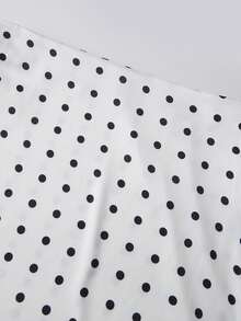 Women's Lace Trim Satin Silk Polka Dots Midi Skirt Y2K Elegant Flowy A Line Long Skirt Vintage Side Zipper Bodycon Pencil Maxi Skirts Going Out Beach Vacation Skirt Streetwear - 白色 - 查看 6