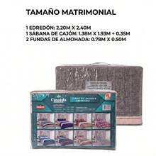 Casaisla Home Collection Juego de Edredón Reversible 4 Piezas con Sábana de Cajón y Fundas de Almohada (Matrimonial y King Size) Seleccione Tamaño y Diseño - azul real - Ver 7