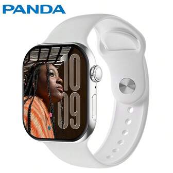 PANDA Watch 11 MINI Smart Watch 1.85 Inch Colorful AMOLED Screen, Built-In 230mAh Battery Multiple Watch Faces, IP68 Waterproof Supports Multiple Languages, Compatible With Android/IOS, Make/Receive Calls,With Call Functionality, Message Notification, Sleep Tracking, Pedometer, Sport Modes, Considerate Gift For Men, Women, Friends, Birthdays