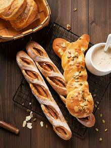 2pcs Baking Cooling Racks, 11x10 Inch Baking Racks, Thickened Metal Wire Cookie Racks, Suitable For Cooking, Baking, Grilling, Drying, Oven, Fits Half Sheet Pan, Black Christmas Party