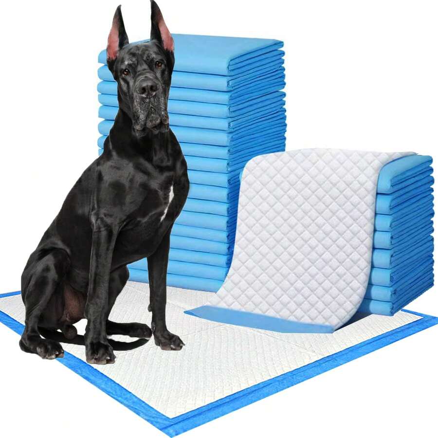 50-Pack Ultra Absorbent Pet Diaper Pads For Dogs &Cats Odor-Control Puppy Pee Mats Disposable Litter Toilet Solutions - 45*60cm - 查看 1