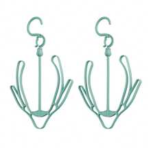 2pcs Shoe Drying Rack, Hook, Multi-Functional 360 Degree Rotation Balcony Shoe Drying Rack, Clothes Hanger Hook For Hanging Shoes - Multicolor - View 12