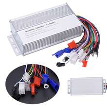 Controlador De Bicicleta Eléctrico Scooter Eléctrico 48V 60V 64V 1000W‑1500W Voltaje, Controlador de Cepillo de Velocidad de Bicicleta Eléctrico 48V 60V 64V 1000W-1500W Controlador de Motor de Bicicleta para Control de Velocidad de Bicicleta Eléctrico Scooter - Plateado - Ver 1