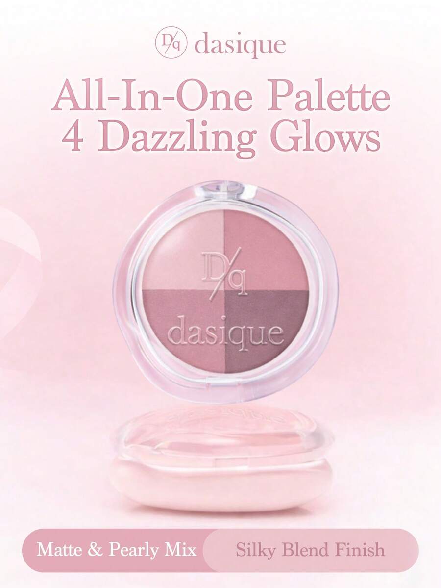 Dasique 4-Color Dazzling Eyeshadow Palette Make Up Long-Lasting High Pigment Graduation Birthday,Easy To Use Smooth Blendable, Vegan Formula Cruelty-Free, Holiday Essential Rose Girl Best Color Charm Vibe, Christmas Gifts For Women, Fancy Fashion Women Brand Makeup Back To School, Wedding Dress For Bride, Summer, Valentines, Vacation, Valentine's Day - #04 Pink Core - 查看 1