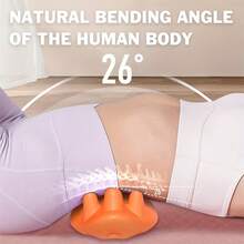 1pc Lumbar Massage Pillow, Spine Support Relaxation Cushion, Home Waist Soothing Massage Device, Figure-8 Waist Pillow