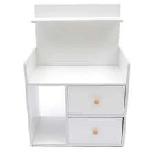 LYNICESHOP 23.6 Inch Small Nightstand With 2 Drawer And Open Shelf,Multipurpose Bedside Table,Short Side Table For Low Bed,Living Room Bedroom,White Holiday Gift (US Stock) Faster Delivery - 預設 - 查看 8