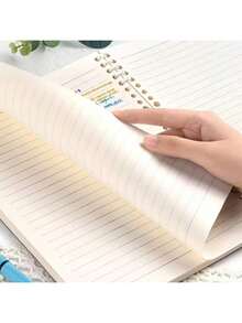 Sổ tay gáy xoắn A5/B5 có thể thay ruột - Bìa lượn sóng trang nhã, 120 trang/cuốn, gập 360°, giấy dày, gáy xoắn có thể tháo rời, thích hợp làm quà tặng Ngày Valentine, tựu trường, văn phòng phẩm, đồ dùng học tập và văn phòng. Món quà hoàn hảo dành cho giáo viên, học sinh và gia đình, sổ tay có thể thay ruột. - Nhiều màu - Xem 3