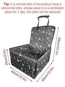 1pc Foldable Waterproof Pet Car Seat Cover, Anti-Slip Protective Mat For Pets, Suitable For Outdoor Travel, All Seasons