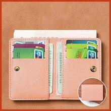 New Minimalist Folding Snap Small Wallet, Unisex Slim Credit Card Holder, Suitable For Men And Women - Multicolor - View 18