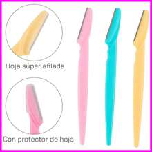 Perfiladores de Rostro y Cejas – Set de 30 Navajas para Depilar | Perfiladores Faciales para Mujer – Afeitadora Facial y Depilador Preciso | Colores Variados (30 Piezas) - 30 Piezas - Ver 2