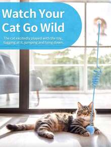 1个彩色猫咪弹簧管玩具，活力十足，采用耐用塑料材质，可灵活弯曲，互动滚动，适合室内猫咪、笼养小鼠，日常娱乐，促进运动，四季皆宜 - 彩色 - 查看 9