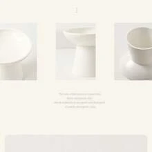 加高宽边陶瓷宠物碗，适用于猫狗 | 颈部保护喂食器，防溢水食碗