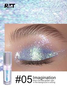 Romantic Beauty RMT: Liquid Eyeshadow With Pearl And Shimmer Effect, Brightens Eye Area, Long-Lasting And Smudge-Proof, Lightweight And Easy To Apply, Suitable For Daily And Party Makeup, Mother's Day Gift, Ideal For Mothers, Wives, Sisters, Girlfriends - Highlighter Eyeshadow - 05 - 查看 11