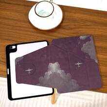 360° Rotatable IPad Protective Case, Y-Shaped Folding Stand, High-Definition UV Printing, Compatible With Ipad 11 2025, IPad Air 11/13 2025 M3, IPad Air (M2) 11/13 Inch, IPad Air 4/5/6 10.9inch, IPad Pro 11 Inch, IPad Pro 12.9 Inch, IPad 10.2 Inch, IPad 9th/10th Generation And Various Models, Protective Cover Design, Support Multi-Angle Adjustment, Six-Way Stand Placement, Built-In Pen Slot, Transparent Back Cover, Anti-Drop Protection, Auto Wake/Sleep Function - Multicolor - View 4