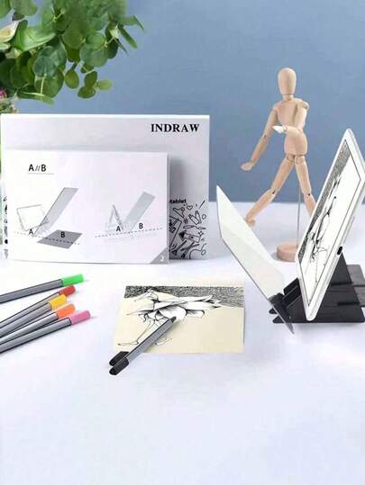 Transparent Portable Optical Drawing Board - Ideal PVC Sketching And Image Tracing Tool. Suitable For Beginners, Artists, And Beginners. An Essential School Supply And Valuable Learning Resource For The Back-To-School Season.