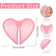 Valentine's Day Heart-Shaped Wings, Plush Angel Wings, Pink Heart-Shaped Decorated Romantic Atmosphere Wings, Are Very Suitable For Parties, Valentine's Day, Weddings, Masquerade Balls, Carnivals, Christmas, Halloween, Wedding Parties, Role-Playing Costumes, Stage Performances, Birthday Parties And Other Special Occasions As Fashionable Accessories. - Multicolor - View 4