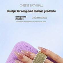 Soap Bag, Bath Sponge, Household Use, Bath Ball Cleaning Tool, Non Scattering, Women's Super Soft Bath Flower, Scrubbing Bath Foam Sponge - Multicolor - View 10