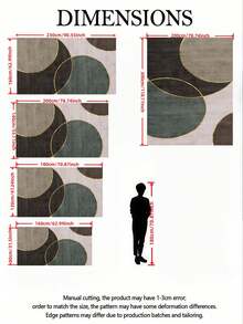 1件装时尚大面积地毯，新款仿羊毛可水洗室内地毯，客厅地毯，沙发地毯，卧室地毯，防滑垫，餐厅/厨房地毯，办公椅垫，玄关垫，户外野餐毯，露营垫 - 多色-1 - 查看 2