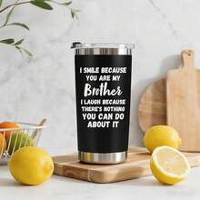 Breezy Valley Christmas Gifts For Dad Tumbler For Men - Dad Christmas Gifts For Father From Daughter Son, Funny Dads Fathers Day Birthday Gift Ideas, My Favorite Child Gave Me This Cup Tumbler 20 Oz - 因為你是我的兄弟 - 查看 4