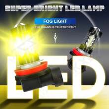 CHUSYYRAY H11 LED Bulbs 3000K Golden Yellow Super Bright Fog Light DRL Light High Power - 1 - View 2