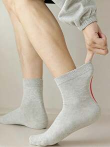 Customized Face Socks, Couple Photo Socks, Funny Couple Gift, Personalized Funny Face Socks, Photo Printed Socks, Couple Socks, Personalized Socks, Gift For Boyfriend, Valentine's Day Socks, Personalized Gift For Boyfriend, Girlfriend Or Couples, Knitted Fabric, Hand Wash Only, Creative Socks, Knitted Texture, Cute Socks, Cute, Adorable, Minimalist, Funny - Multicolor - View 7