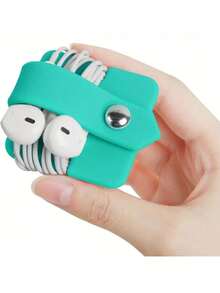 1 cái dụng cụ sắp xếp dây tai nghe, giá đỡ tai nghe, cuộn dây tai nghe, quản lý dây tai nghe - Nhiều màu - Xem 13