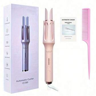 1 st. 32 mm automatisk hårlocktång, 4 temperaturlägen, skadefri, smart timer och sensor, automatisk avstängning för , present till kvinnor