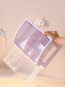 3-Tier Tabletop Cosmetic Storage Box - Multicolor - View 7