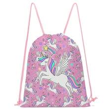 Casual Unicorn Bundle Pocket, Colourful Drawstring Backpack, Sport Gym Training Storage Bag, Suitable For , Outdoor, School Daily Use, Is A Perfect Gift For Boys And Girls - Unicorn Drawstring Bag - View 6