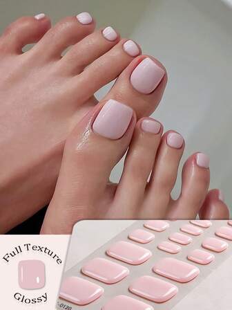 26 stycken halvhärdade gelnagelremsor, eleganta rosa och vinröda press-on-naglar, flerfärgade enfärgade och glitterdesignade, hel nagelomslag, salongskvalitet, behöver användas med UV-lampa, lätt att applicera och ta bort, självhäftande nagelkonstklistermärken för damer och tjejer för daglig dejting och festbruk, modenagelkonsttillbehör