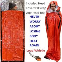 Emergency Sleeping Bag - Portable Emergency Blanket - Warm Sleeping Bag - Waterproof Lightweight Survival Gear, Suitable For Camping, Hiking, Outdoor Adventure And Various Outdoor Activities. - Multicolor - View 4