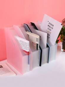 13 Pockets Accordion Folder A4 Expandable Multi-Layer File Organizer, Student Test Paper Document Storage - Multicolor - View 3