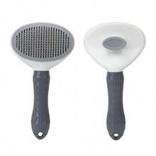 New Cat Round Head Massage Grooming Brush, One-Click Cleaning De-Shedding Comb, Pet Floating Hair Remover For Cats And Dogs - Multicolor - View 13