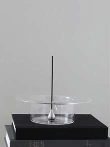玻璃香炉套装，不锈钢香炉，玻璃香炉，瑜伽茶室氛围桌面装饰，家用香炉，桌面摆件 - 彩色 - 查看 4