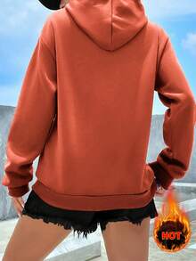 Speed mate Women's Casual Drawstring Sweatshirt, With Pockets, Long Sleeve, Relaxed Fit, Raglan Pullover Sweatshirt, Suitable For Autumn/Winter, Long Sleeve Top, Graduation Season, Back To School, Graduation Season, Female Teacher Attire, Back To School Season