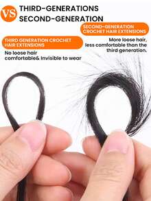 3 Packs Of 150g Feather-Like Human Hair Extensions, Knot-Free, Virgin Remy Curly Straight Hair, 100% Remy Human Hair, Feather Crochet Braiding, Suitable For Knotless Boho Braids, Protective Hairstyles, Beginner-Friendly