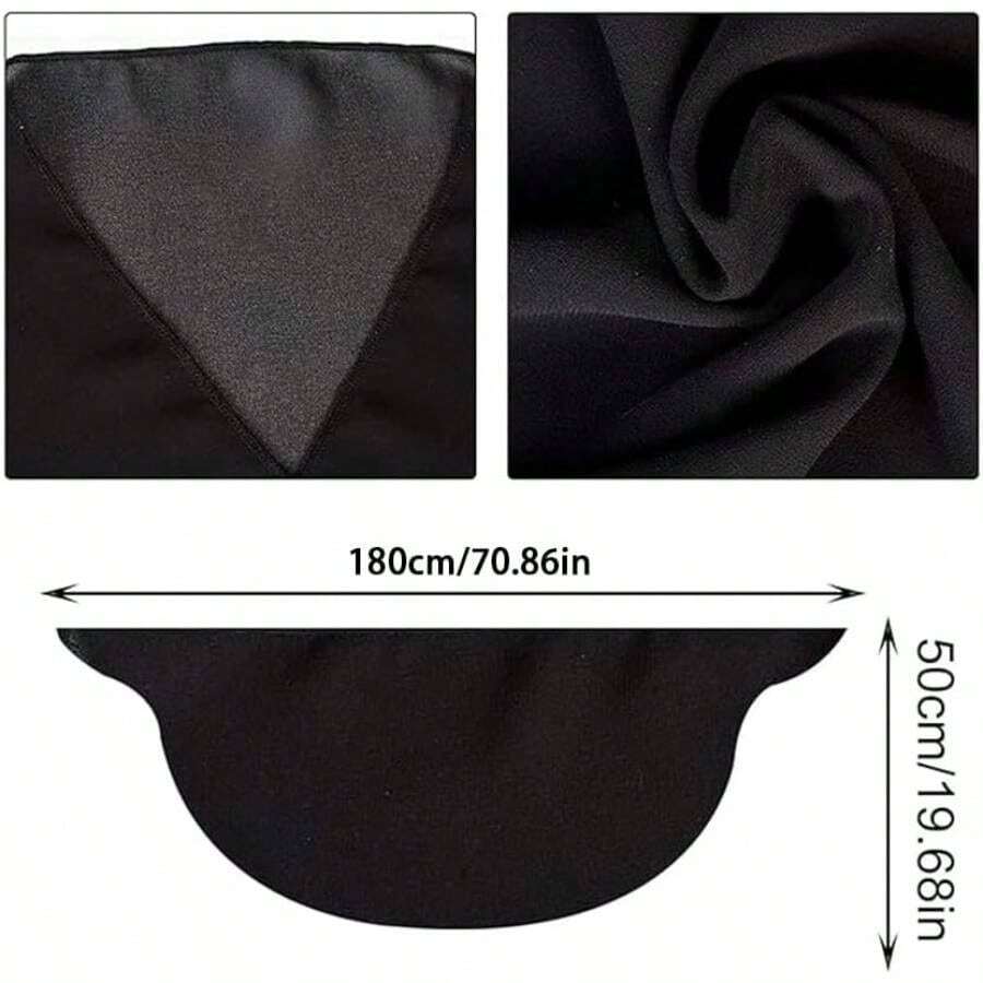 2 Pareos de Playa Mujer Cortos, Short, Vestido Ajustable, Sarongs, Cover - black;Blanco + Poliéster - Ver 1