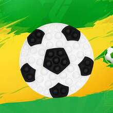 减压玩具 - 足球、泡泡机、拼图、、婴儿专注力训练玩具、派对游戏装饰品、圣诞节和万圣节派对礼物、放松玩具、男孩女孩节日礼物 - 彩色 - 查看 3