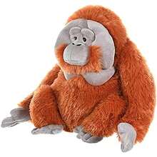 Wild Republic Orangután Masculino, Cuddlekins, Animales de Peluche, 30 cm Regalo Recién Nacido, Peluches para Niños, Juguete de Peluche, Peluches para Niñas, Relleno Elaborado con Botellas Recicladas(Orangután masculino) - Multicolor - Ver 5