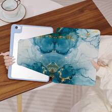 360°旋转iPad保护壳，Y型折叠支架，高清UV印刷，兼容iPad 11（2025款）、iPad Air 11/13（2025款M3）、iPad Air（M2）11/13英寸、iPad Air 4/5/6 10.9英寸、iPad Pro 11英寸、iPad Pro 12.9英寸、iPad 10.2英寸、iPad第九/十代及其他多种型号，保护套设计，支持多角度调节，六向支架摆放，内置笔槽，透明后盖，防摔保护，自动唤醒/睡眠功能