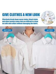 衣物清洁剂 - 织物清洁剂，可去除顽固污渍、油脂和泛黄，干洗剂 - 彩色 - 查看 3