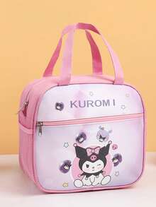 SANRIO Bolsa Térmica de Almoço de Grande Capacidade Hello Kitty, Adequada para Estudantes - Bolsa de Mão à Prova d'Água com Estampa de Desenho Animado e Forro de Folha de Alumínio Grosso, Reutilizável, Essencial de Volta às Aulas, Também Adequada para Escritório, Piquenique, Viagem, Acampamento, Elegante, Fofa e Prática Bolsa Térmica de Almoço Diário para Mulheres, Homens, Piquenique, Escola, Presentes para Mulheres - Multicolorido - Visão 6