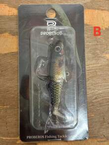 1个天然钓鱼饵，三钩铅头设计，含诱鱼剂，适合全年垂钓，海鲈鱼饵，海水船钓仿生饵 - 彩色 - 查看 15