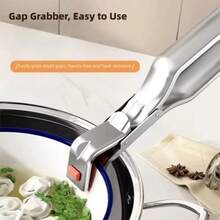 Multi-Purpose Heat Resistant Tongs, Silicone Non-Slip Bowl/Dish Clamp, Steamer Clip, Kitchen Pot Holder, Heat Insulation Gripper, Oven Baking Tray Clip - Multicolor - View 3